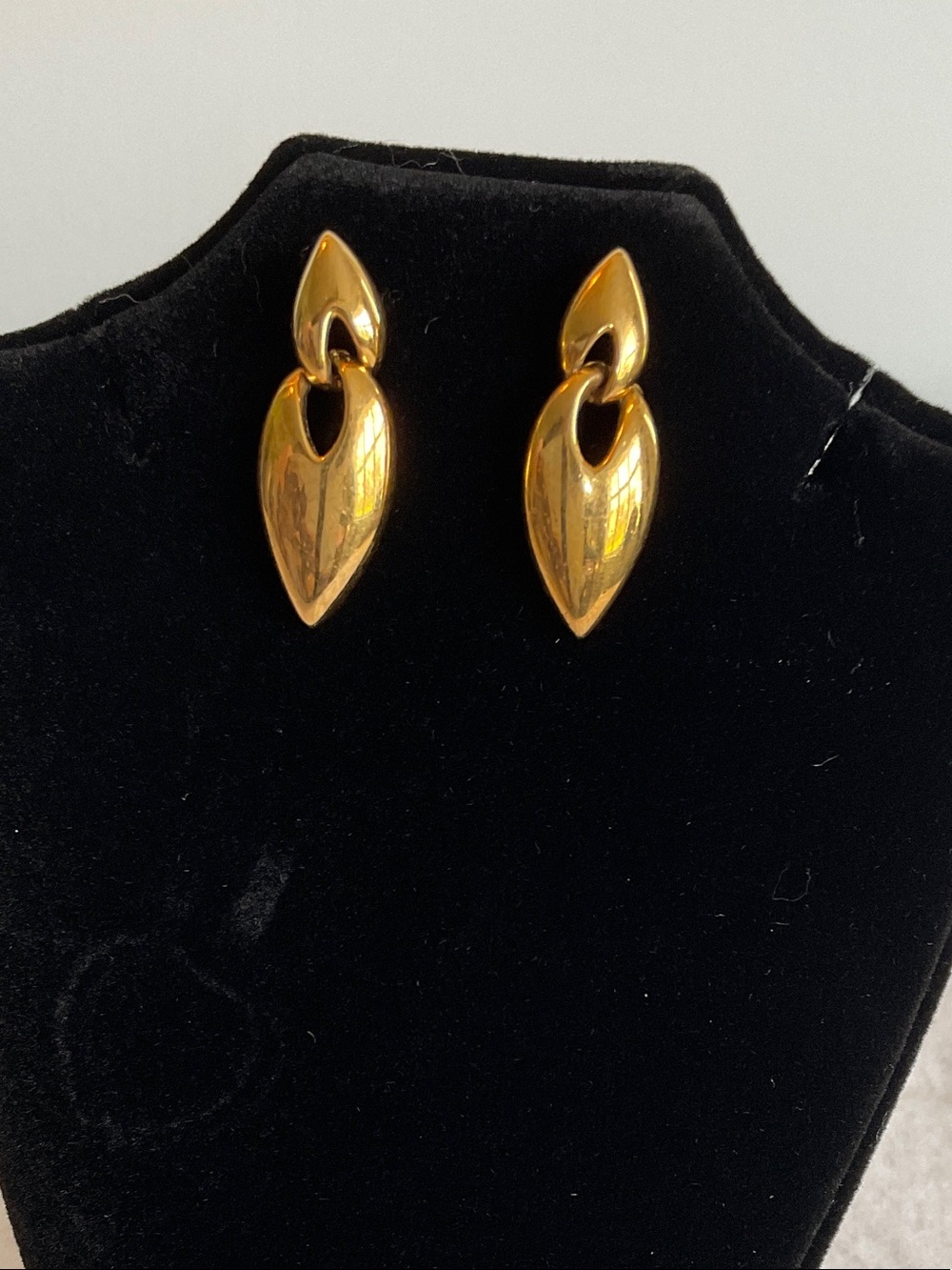 Napier Gold-Tone Sculpted Drop Earrings